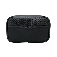 Black Textured Pouch