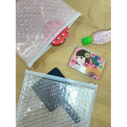 Bubble Zip Lock Pouch (Pink)