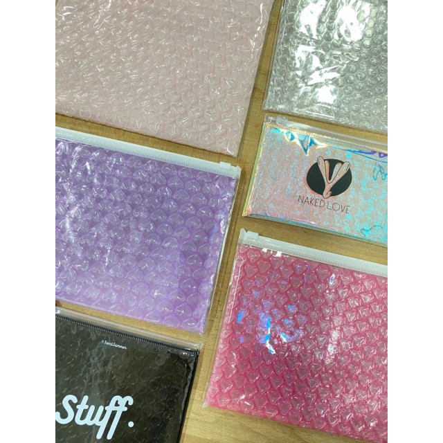 Bubble Zip Lock Pouch (Pink)