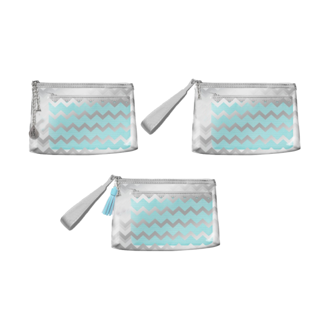 Clear Pouch With Printing & Tassels